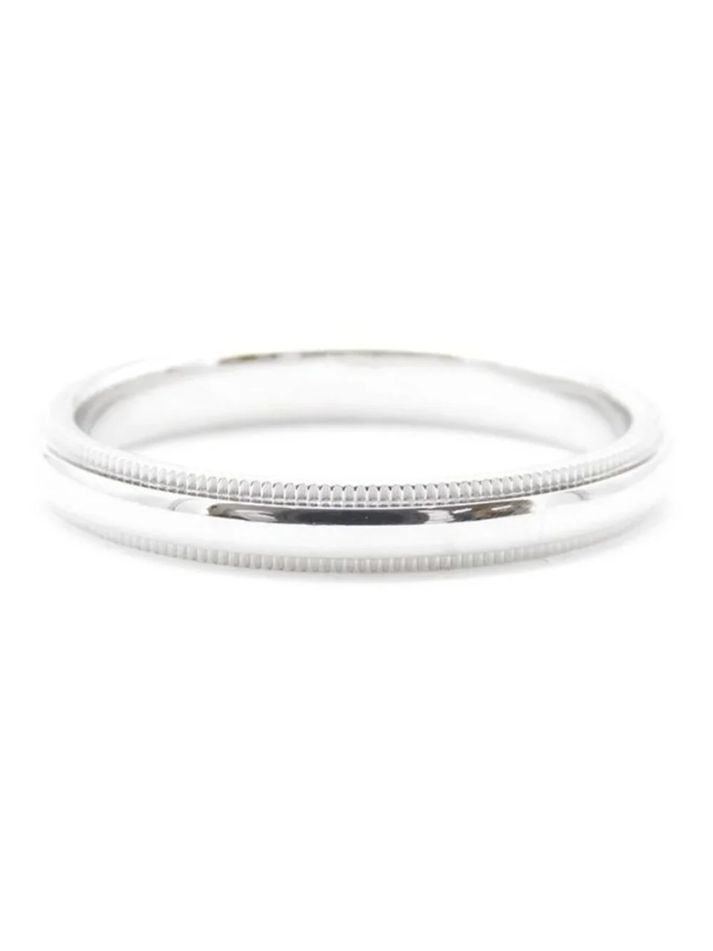 Tiffany & Co Milgrain Band Ring Platinum